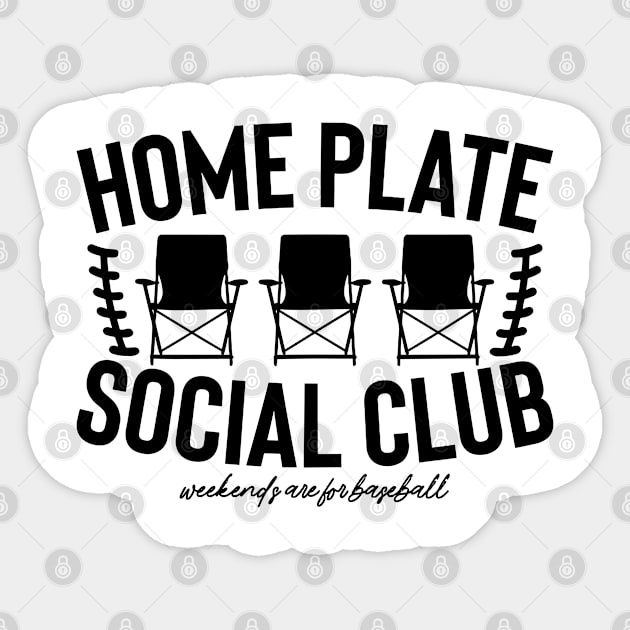 Home Plate Social Club, Baseball maman,  Baseball,  Baseball Mama,  Baseball maman, Baseball saison Sticker by SmilArt